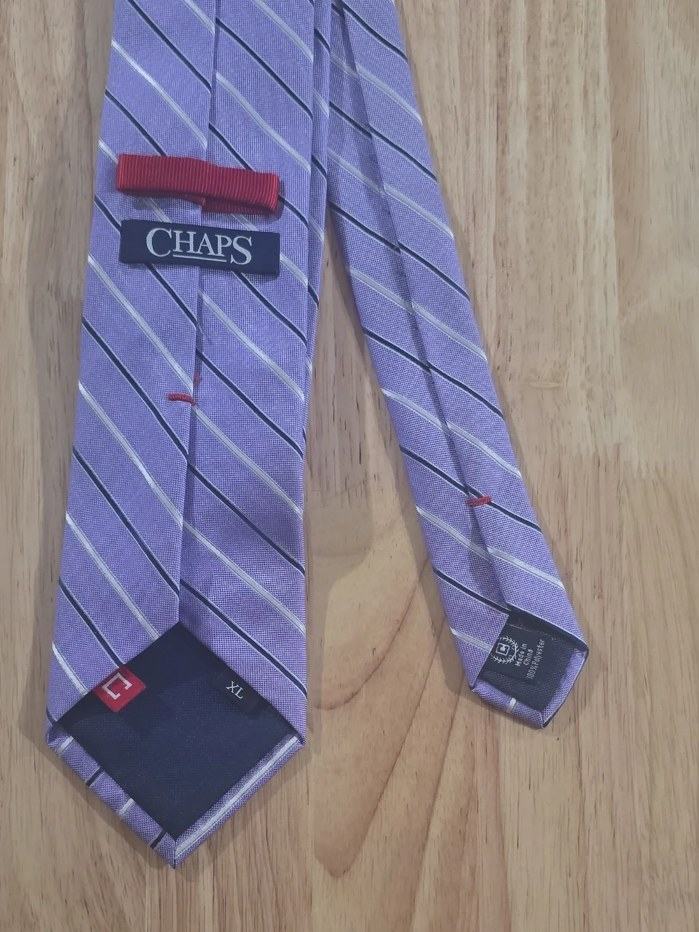Chaps Light Purple Striped Men’s Tie